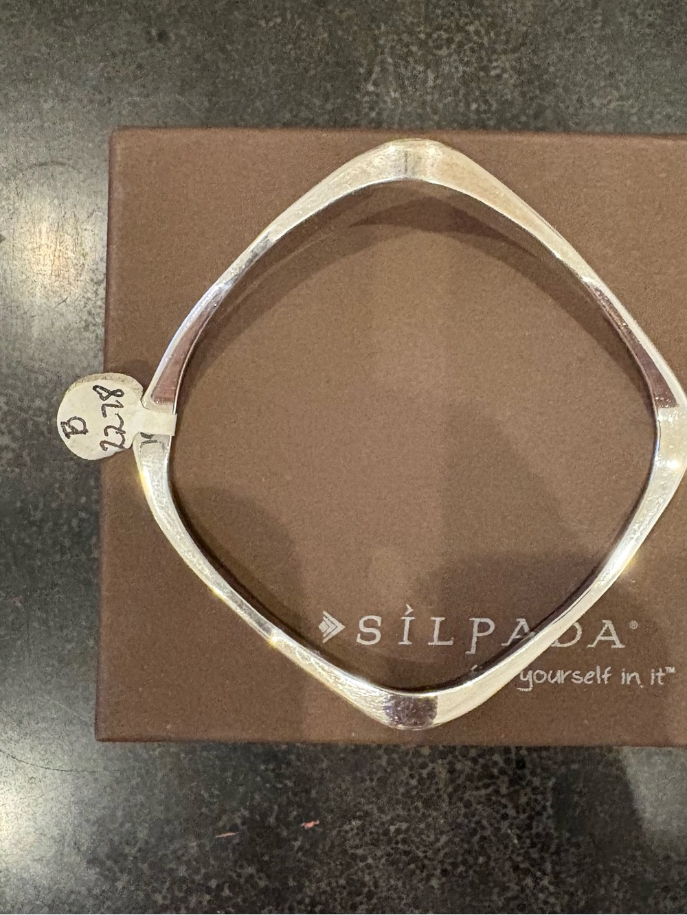 Silpada Hip to Be Square Wavy Bracelet, NWT